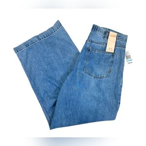 Scotch & Soda Amsterdam NWT 12/31 Flat Iron Wide Leg Relaxed Denim Jeans Women's